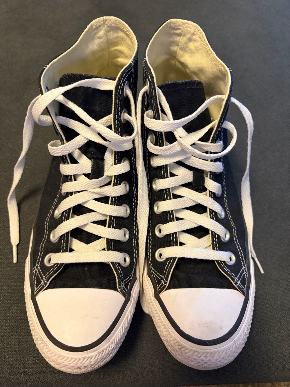 Converse Black and White High-Top Sneakers